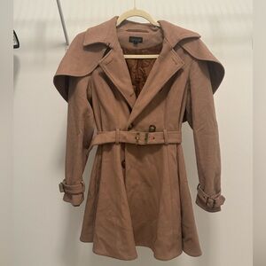 Topshop Trench Coat with Belt Buckle